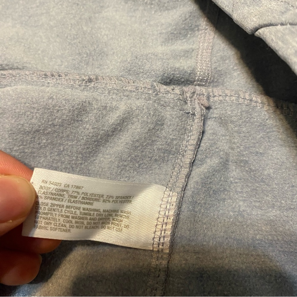 {GapFit} Athletic Half Zip Pullover Hoodie | Sunny Grey ~ Size Small - Picture 14 of 15